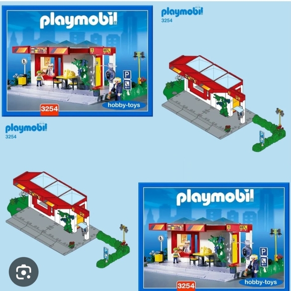 Playmobil 3254 Roadside Cafe City Set NEW in box from 2001 collection - Picture 3 of 3